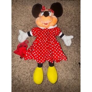 Vintage Minnie Mouse Plush Backpack Mickey's Stuff for Kids‎ Disney
